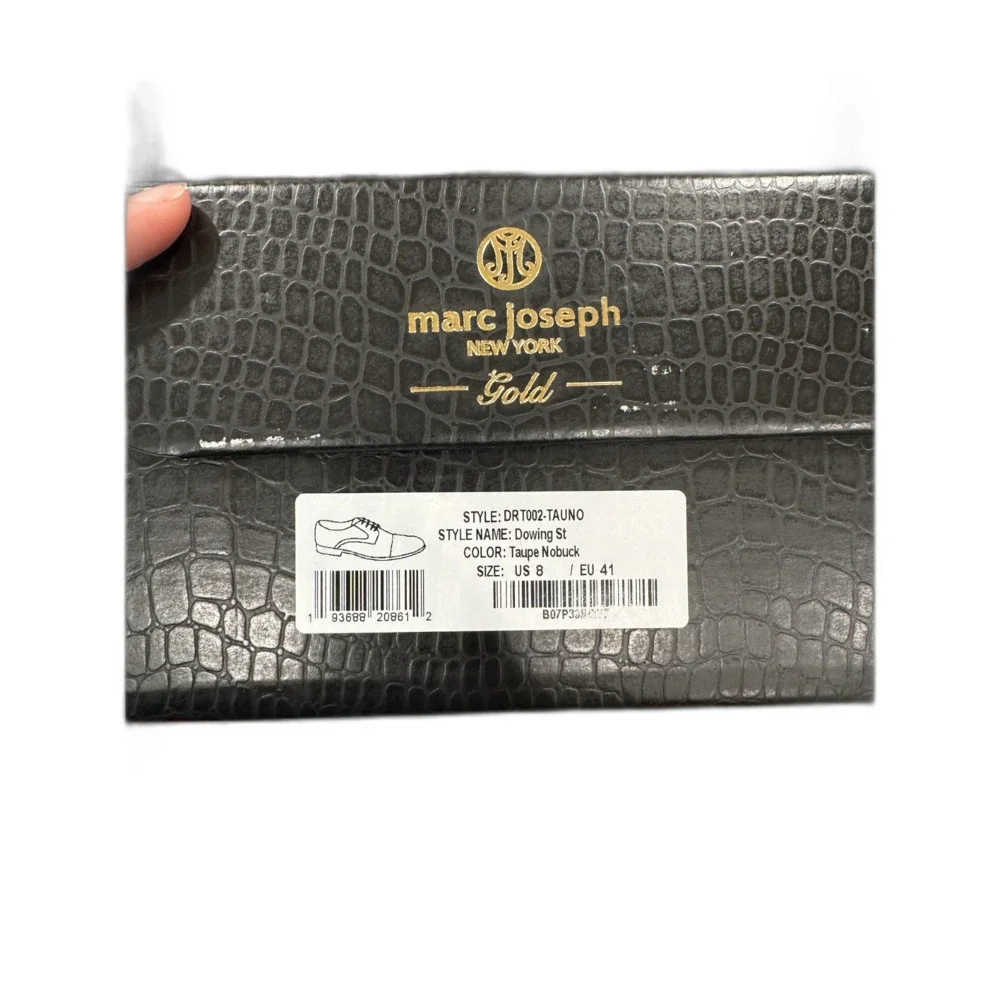 NIB Marc Jacobs Gold Downing St Taupe Men's Lace up Oxford Size 8